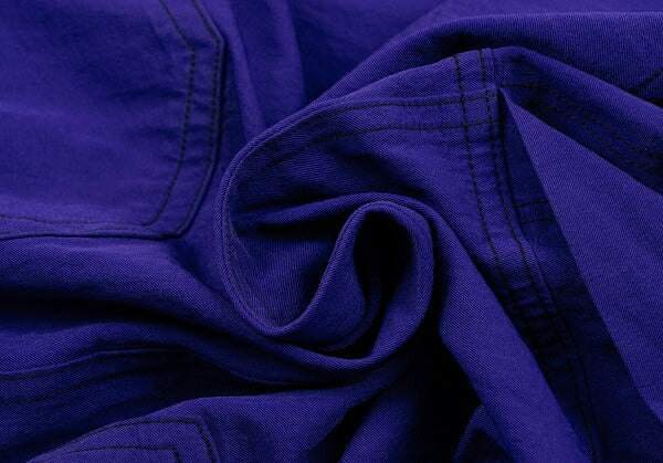 ISSEY MIYAKE Garment Dyed Stretch Nylon Skirt Blue Size M