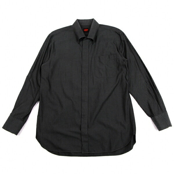 Jean Paul GAULTIER Slanted Pinstripe Shirt Charcoal Size 50
