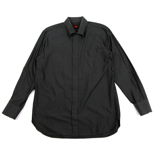Jean Paul GAULTIER Slanted Pinstripe Shirt Charcoal Size 50