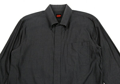 Jean Paul GAULTIER Slanted Pinstripe Shirt Charcoal Size 50