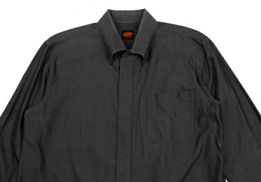 Jean Paul GAULTIER Slanted Pinstripe Shirt Charcoal Size 50