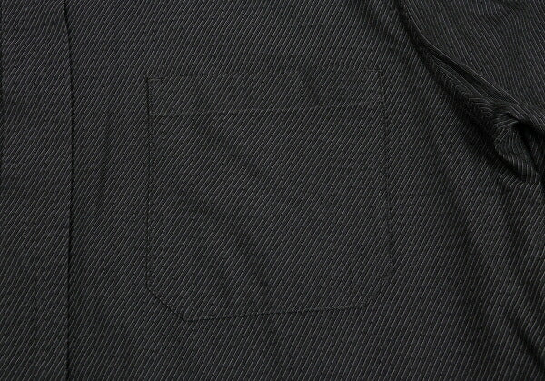 Jean Paul GAULTIER Slanted Pinstripe Shirt Charcoal Size 50