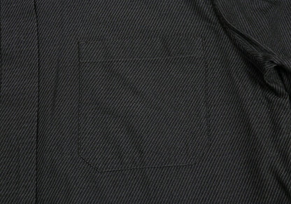 Jean Paul GAULTIER Slanted Pinstripe Shirt Charcoal Size 50