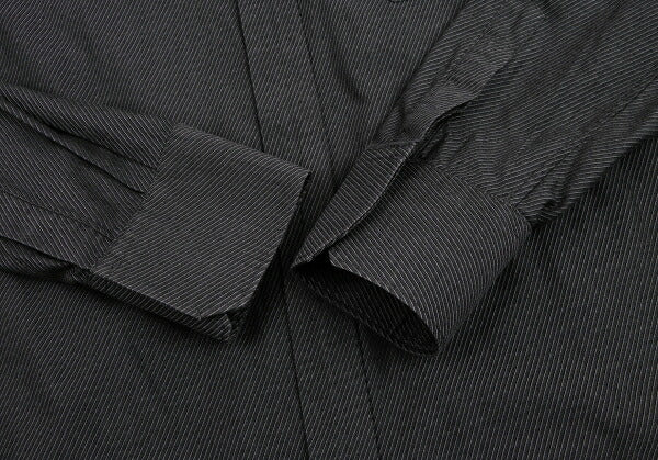Jean Paul GAULTIER Slanted Pinstripe Shirt Charcoal Size 50