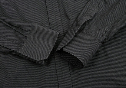 Jean Paul GAULTIER Slanted Pinstripe Shirt Charcoal Size 50