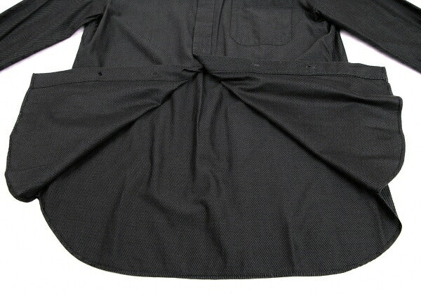 Jean Paul GAULTIER Slanted Pinstripe Shirt Charcoal Size 50
