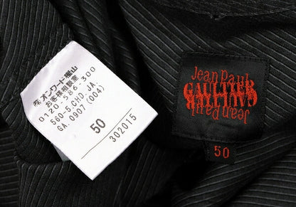 Jean Paul GAULTIER Slanted Pinstripe Shirt Charcoal Size 50