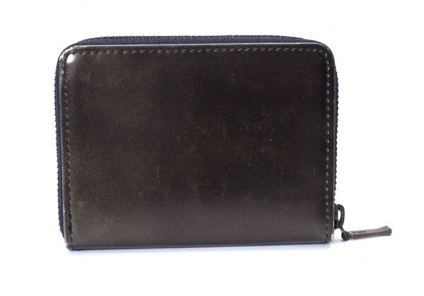 Jean Paul GAULTIER Embossed Logo Leather Coin Case Gray