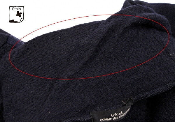 tricot COMME des GARCONS Mixed Material Sweater Navy Size M