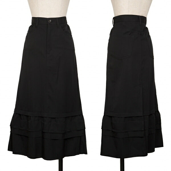 tricot COMME des GARCONS Wool Gabardine Skirt Black Size M