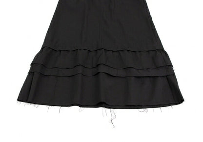 tricot COMME des GARCONS Wool Gabardine Skirt Black Size M