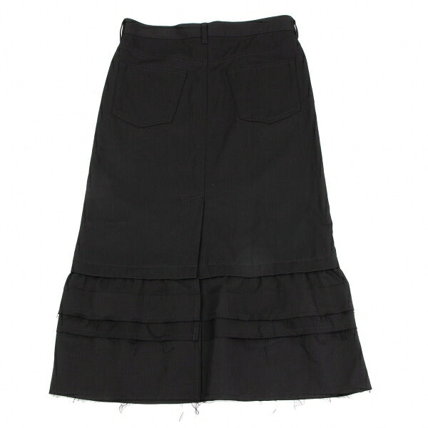 tricot COMME des GARCONS Wool Gabardine Skirt Black Size M