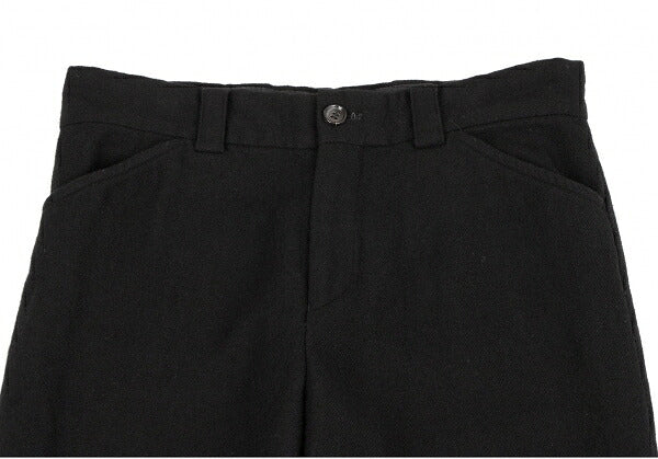 COMME des GARCONS Garment Dyed Wool Wide Pants Black Size M