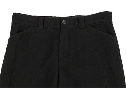 COMME des GARCONS Garment Dyed Wool Wide Pants Black Size M