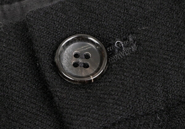 COMME des GARCONS Garment Dyed Wool Wide Pants Black Size M