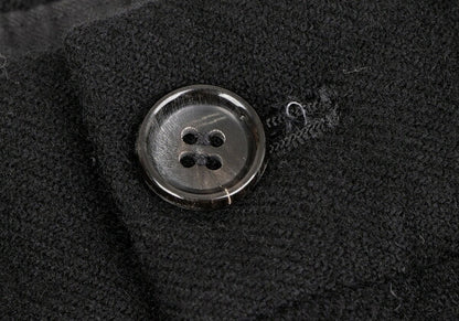 COMME des GARCONS Garment Dyed Wool Wide Pants Black Size M