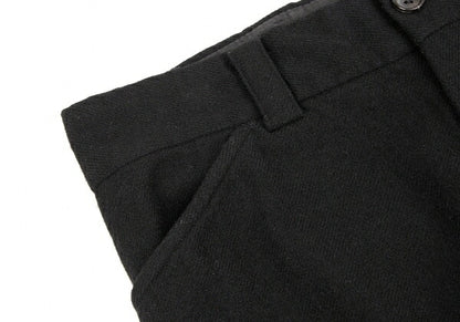 COMME des GARCONS Garment Dyed Wool Wide Pants Black Size M