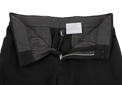 COMME des GARCONS Garment Dyed Wool Wide Pants Black Size M
