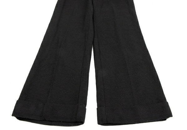 COMME des GARCONS Garment Dyed Wool Wide Pants Black Size M