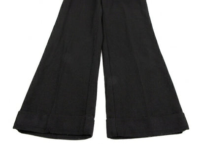 COMME des GARCONS Garment Dyed Wool Wide Pants Black Size M
