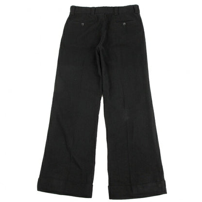 COMME des GARCONS Garment Dyed Wool Wide Pants Black Size M