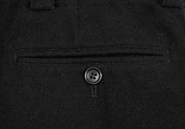 COMME des GARCONS Garment Dyed Wool Wide Pants Black Size M