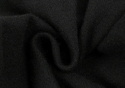 COMME des GARCONS Garment Dyed Wool Wide Pants Black Size M