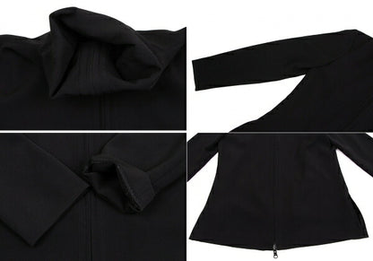Jean Paul GAULTIER FEMME Layered Zip Jacket Black Size 40