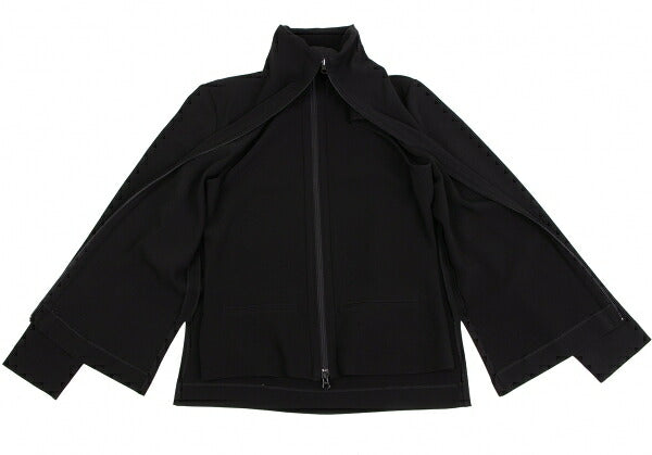 Jean Paul GAULTIER FEMME Layered Zip Jacket Black Size 40