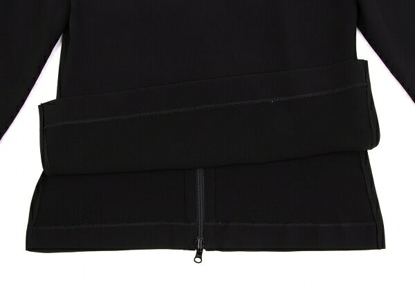 Jean Paul GAULTIER FEMME Layered Zip Jacket Black Size 40