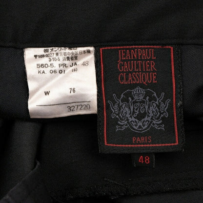 Jean Paul GAULTIER CLASSIQUE Poly Nylon Pants Black Size 48