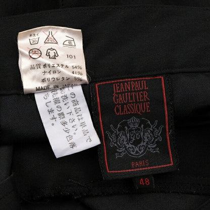 Jean Paul GAULTIER CLASSIQUE Poly Nylon Pants Black Size 48