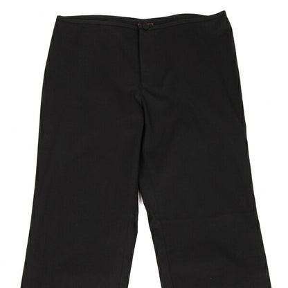 Jean Paul GAULTIER CLASSIQUE Back Button Pants Black Size 48