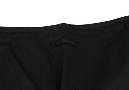 Jean Paul GAULTIER CLASSIQUE Back Button Pants Black Size 48