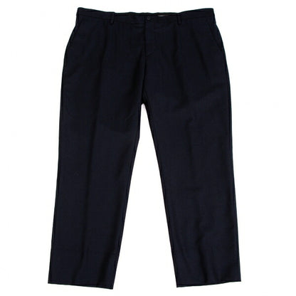 GIORGIO ARMANI Wool Tapered Pants Blue Size 60