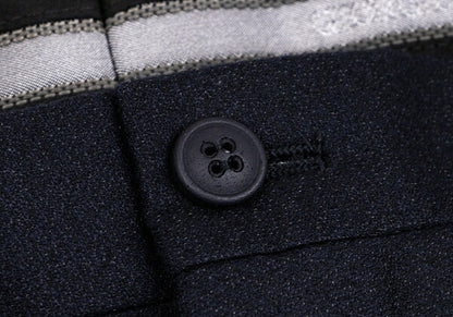 GIORGIO ARMANI Wool Tapered Pants Blue Size 60