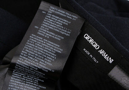 GIORGIO ARMANI Wool Tapered Pants Blue Size 60