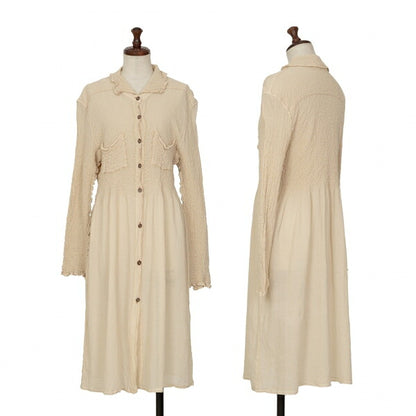ISSEY MIYAKE me Cauliflower Cotton Blend Shirtdress Dress Size F