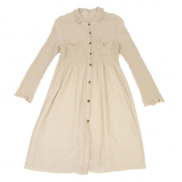 ISSEY MIYAKE me Cauliflower Cotton Blend Shirtdress Dress Size F