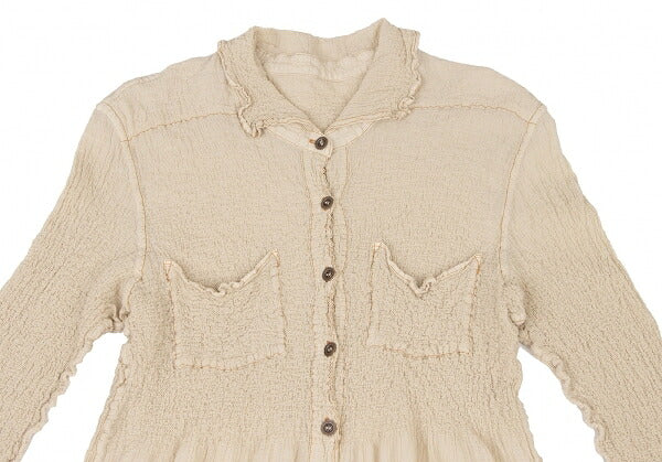 ISSEY MIYAKE me Cauliflower Cotton Blend Shirtdress Dress Size F