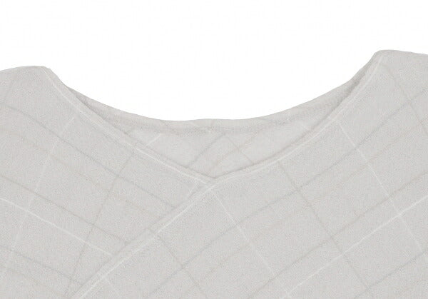 JURGEN LEHL Wool Grid Check Asymmetrical Light Gray Dress Size M
