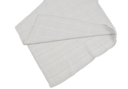 JURGEN LEHL Wool Grid Check Asymmetrical Light Gray Dress Size M