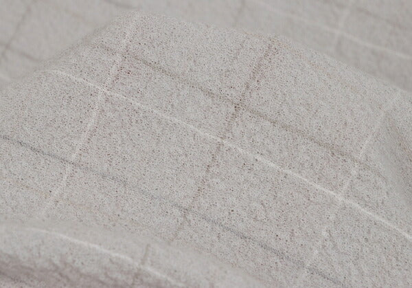 JURGEN LEHL Wool Grid Check Asymmetrical Light Gray Dress Size M