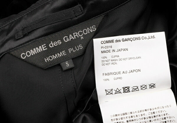 COMME des GARCONS HOMME PLUS 22SS Back Coat Black Size S