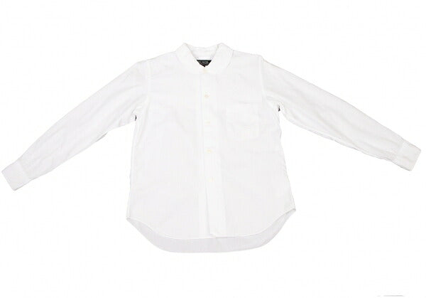 BLACK COMME des GARCONS Cotton Round Shirt White Size S