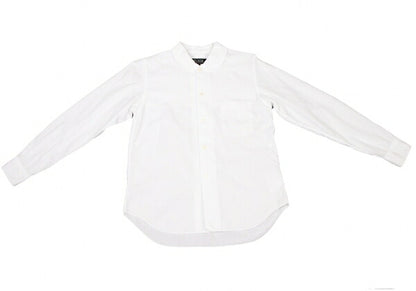 BLACK COMME des GARCONS Cotton Round Shirt White Size S