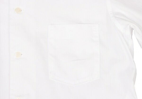 BLACK COMME des GARCONS Cotton Round Shirt White Size S
