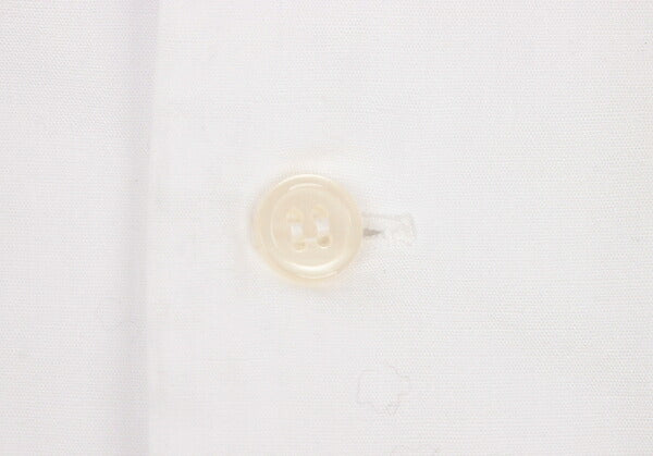 BLACK COMME des GARCONS Cotton Round Shirt White Size S