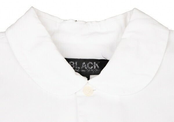 BLACK COMME des GARCONS Cotton Round Shirt White Size S