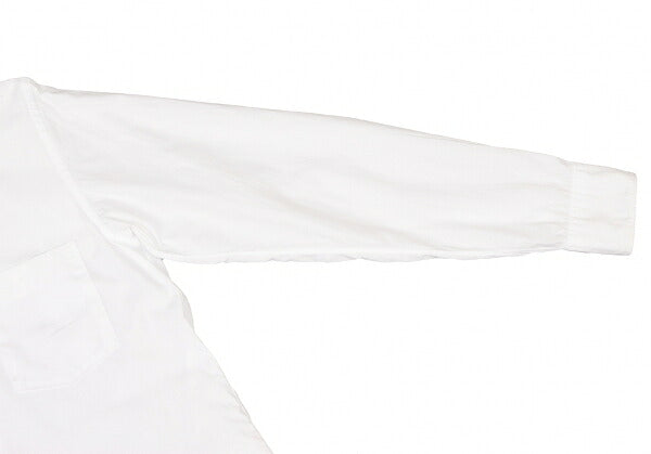 BLACK COMME des GARCONS Cotton Round Shirt White Size S